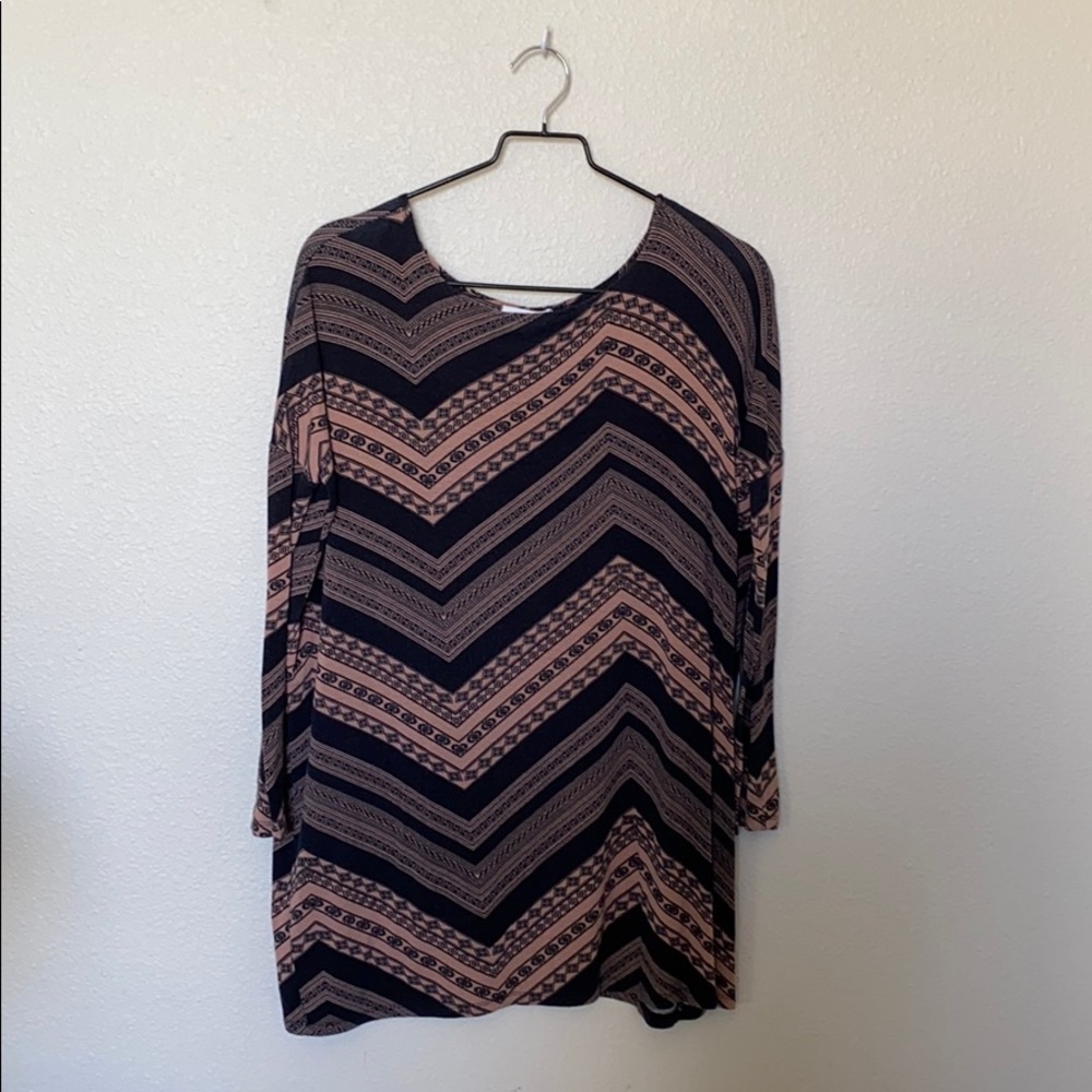 Long printed tunic